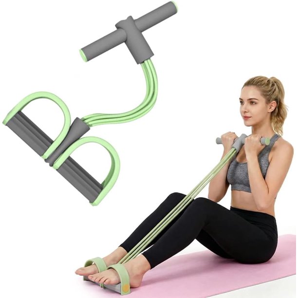 Banda resistencia pedal multifunción elástica asas abdomen brazo pierna