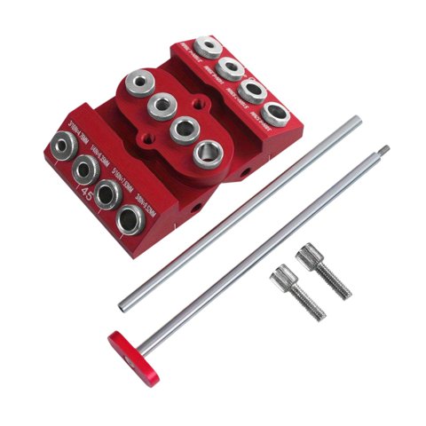 Ioensy - Guía De Perforación Jig Multipurpose Para La Cubierta De Carpintería Horizontal De Cables De Madera Poste De Madera