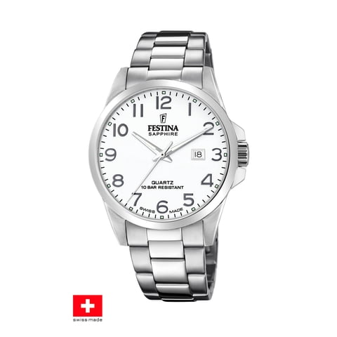 Reloj F20024/1 Festina Swiss Plateado Hombre Swiss Made