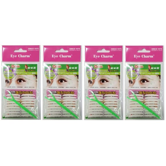 Cinta para párpados Magic Wide de doble cara Eye Charm - paquete de 4