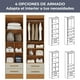 thumbnail image 5 of Combo 2 Clóset 2 Puertas 2 Cajones Ro22Ciof Mdp Canela - Blanco Off White, 5 of 8