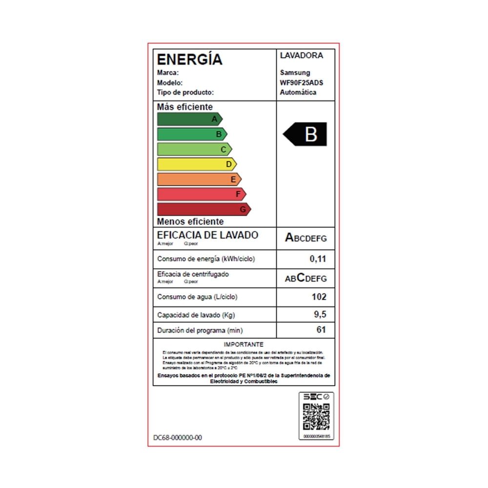 Samsung WF90F25ADSZS 25 kg Acero Oscuro, foto 14