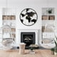 thumbnail image 3 of Reloj de Pared Mapa del Mundo 60 cm Metal Negro y Dorado, 3 of 8