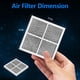 thumbnail image 5 of Filtro de aire de repuesto para refrigerador Funmit LT120F, paquete de 3, 5 of 7