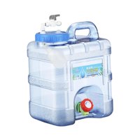 Magideal - Contenedor De Agua Barril De Almacenamiento De Agua Portátil Con Asa Tanque De Agua Con Grifo Botella De Agua Jarra De Agua Para Supervivencia Camping 10L
