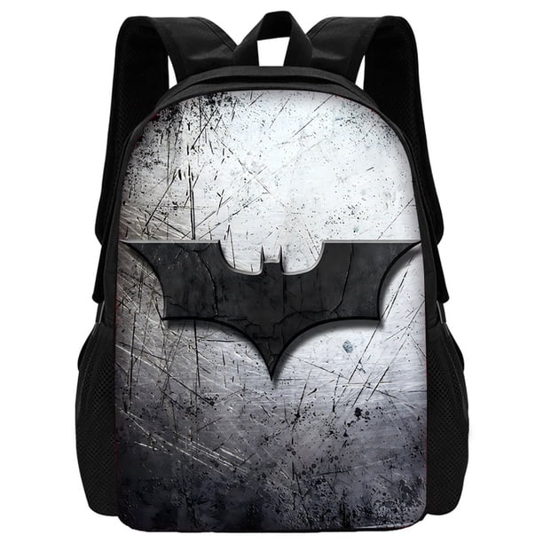 Super B-BatmanS-Logo 3 pcs set Child School Backpack with Lunch Bags ,Pencil Bags ,School Bags for Boys Girls Best Gift