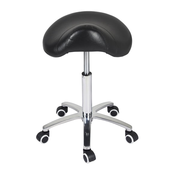 Sillón con ruedas Antlu, ajustable, hidráulico, negro