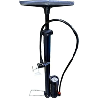 Genérico - Bombin De Pie + Manómetro + Kit De Puntas Bici Pelota Auto