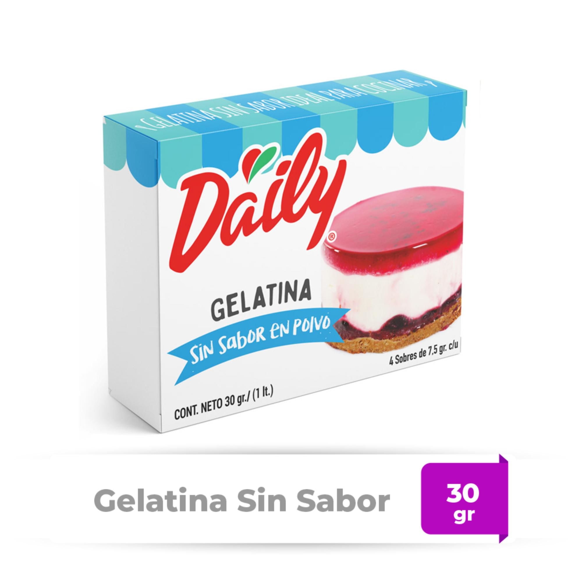 Gelatina Sin Sabor En Polvo 30 g Daily