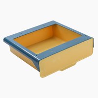 Bothyi - Cajón Extraíble Para Debajo Del Gabinete Para Especias Con Cinta Autoadhesiva Azul Amarillo L