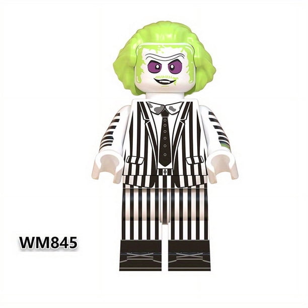 1pc Horror Movie Character Assemble Building Blocks, Ornaments, Mini Action Dolls, Good Educational Toys For Children, Halloween Decor, Christmas Gift