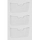 thumbnail image 5 of Soporte de archivo para montaje en pared, simple, transparente, 3 paquetes, 5 of 5