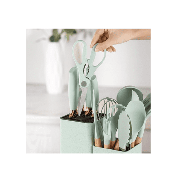 Set Juego de Utensilios Cuchillos de Cocina Silicona Hogar