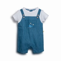 Mameluco Recién Nacido Unisex Denim Pillin