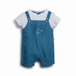 Mameluco Recién Nacido Unisex Denim Pillin