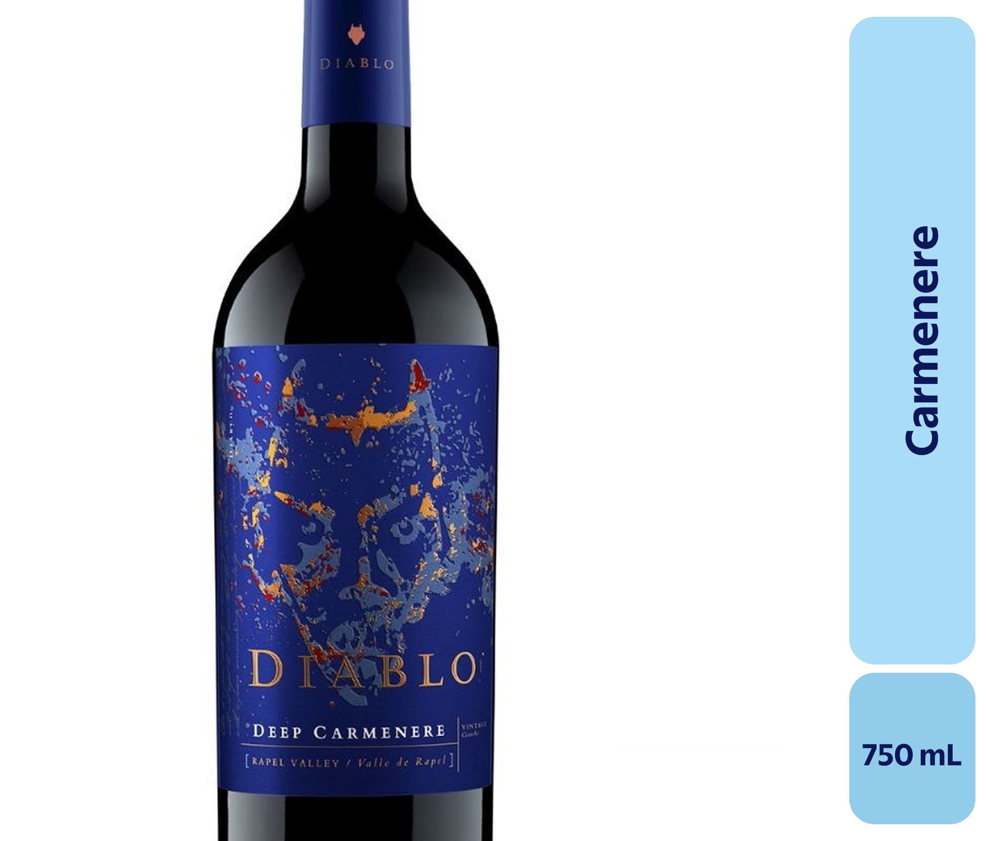 Vino Carménère Botella 750 mL Diablo