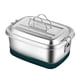 thumbnail image 1 of Caja De Almuerzo De Acero Inoxidable 304 Bento Box Contenedor De Comida 1200ml 2 Tier 2, 1 of 3
