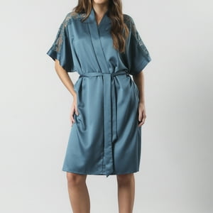 Flores - Bata Satin Encaje 33595-222