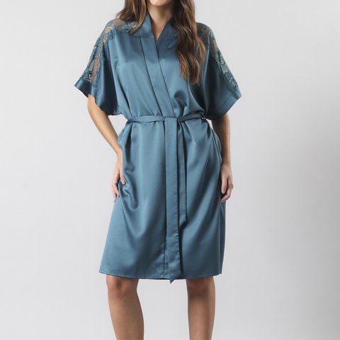 Flores - Bata Satin Encaje 33595-222