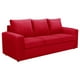 thumbnail image 2 of Sofa Kendy 3CG Felpa 30 Rojo, 2 of 6