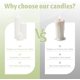 thumbnail image 2 of Velas Veiuwa pack de 72 blancas sin goteo 7,5 cm‑15 cm, 2 of 6