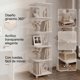 thumbnail image 2 of Biblioteca Librero Giratorio Libros Transparente 165x40cm Blanco, 2 of 7