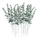 thumbnail image 1 of Tallos De Eucalipto Artificiales, Hojas De Plástico, Vegetación Para El Hogar, Decoración Navide?a, 18 Piezas, 1 of 5