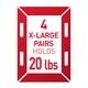 thumbnail image 3 of Tiras para colgar cuadros Command XL, pesadas, 20 libras, 32 pares, 3 of 9