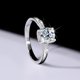 thumbnail image 5 of Anillos de Moissanita de Corte Redondo de 1 Uds para Mujer Color D VVS1 Anillos de Diamante de Plata Esterlina S925 Rojo/azul/rosa Bandas de Boda de Moissanita con Certificado, 5 of 9