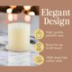 thumbnail image 3 of Velas Mister Candle 10 cm Marfil pack de 2 sin humo, 3 of 6