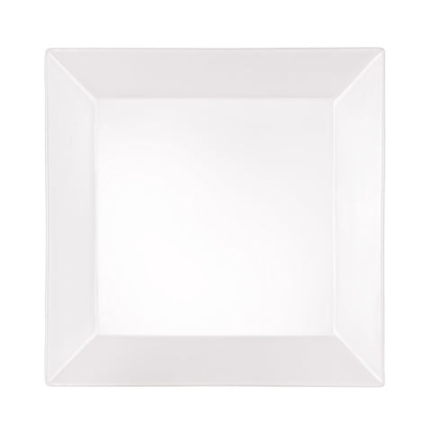 Star Fine Porcelain - Set De 12 Platos Bajos Cuadrados Blancos 21,5 Cm Star