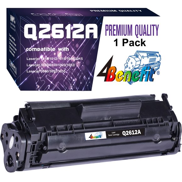 Cartucho de tóner compatible con 4Benefit 12A Q2612A para impresora HP
