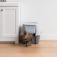 thumbnail image 2 of Caja de arena para gatos IRIS USA Jumbo cerrada con solapa y pala, color gris, 2 of 6