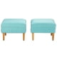 thumbnail image 4 of Set Poufs Provenza Felpa 04Turquesa, 4 of 5