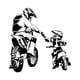 thumbnail image 5 of Calcomanía De Pared De Motocross, Pegatina De Pared De Motocicleta De PVC Para Garaje, Sala De Juegos, Dormitorio S, 5 of 5