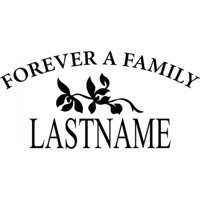 Rienda Libre Graphics - Decomural Personalised Family Name Family Ws-17354