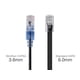 thumbnail image 3 of Cable De Coión Ethernet Cat6a 10g Utp De 7 Pies Paquete De 5 Negro, 3 of 5