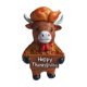 thumbnail image 1 of Figura Decorativa De Vaca, Estatua De Resina Para Mesa, Chimenea, Día De Acción De Gracias U Oficina. Medidas: 5 X 6,5 X 10 Cm., 1 of 5