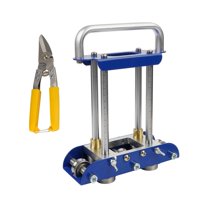 Magideal - Dobladora De Bordes De Chapa Metálica, Herramientas Para Techos De Metal, Herramienta Manual Con Ángulo De Doblado De 0 A 90 Degree, Dobladora Manual De Cha Azul