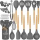 thumbnail image 1 of Umite Chef Kitchen Cooking Utensils Set, 33 piezas, silicona antiadherente, 1 of 3