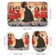 thumbnail image 3 of Amas de casa desesperadas-theme 4-Piece Shower Curtain Set with Rugs, Waterproof Bathroom Decor Set Includes Bath Mat, U-Shaped Rug, Toilet Lid Cover and Curtain with Hooks, 3 of 6