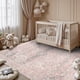 thumbnail image 3 of Alfombra de área Rugxara Rosa 147 × 178 cm Lavable, 3 of 9