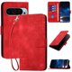 thumbnail image 1 of Funda Flip Premium Fibra de Carbono para Google Pixel 9 Pro con Soporte y Cierre Rojo, 1 of 6