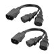 thumbnail image 4 of 2 Piezas IEC320-C14 A 2C13 Cable Adaptador De Corriente Macho A Hembra PDU / UPS Server, 4 of 5