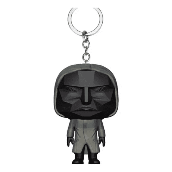 Llavero Juego Del Calamar Máscara Negra Silicona 3d Figura