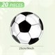 thumbnail image 2 of Platos de papel Cekivina Soccer, 23 cm, desechables, 20 unidades, 2 of 6