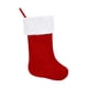 thumbnail image 2 of Saco colgante de terciopelo navideño Medias navideñas de Papá Noel Adornos novedosos Bolsas de regalos navideñas para niños para decoración del hogar rojo, 2 of 5