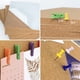 thumbnail image 5 of Tablón de anuncios AKTOP de corcho, 30 x 30 cm, paquete de 6 con clips y alfileres, 5 of 8