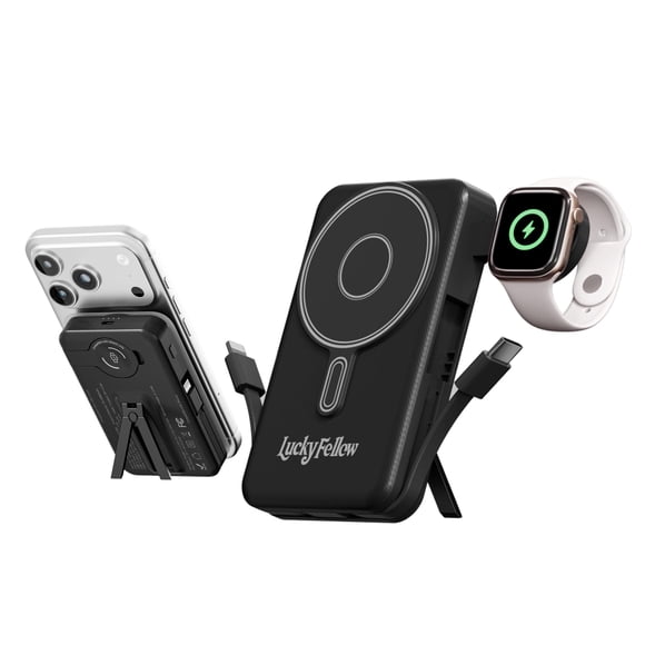 Cargador portátil LUCKYFELLOW de 10000 mAh con carga inalámbrica