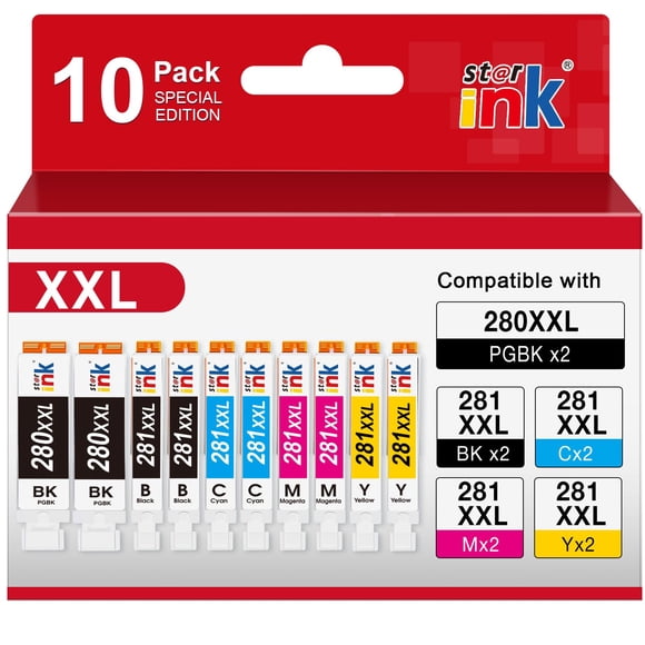 Cartucho de tinta st @r ink PGI-280XXL/CLI-281XXL para impresora Canon